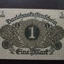Germany. Darlehnskassenschein 1 Mark (1.3.1920) Super Condition! Image 2