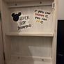 Wooden Framed Wall Mirror Cabinet with Motivational Quotes Image 7