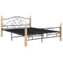 Bed Frame Black Metal 140x200 cm Image 3