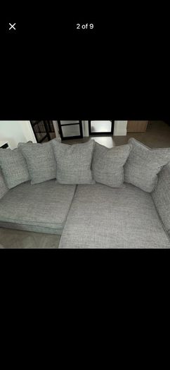 Beautiful grey sofa