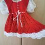 Handmade knitwear baby girls dress Image 4