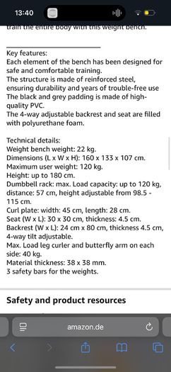 Adjustable Multi Gym Bench, Preacher Curl, Lat Pulldown, Barbell, EZ Bar, Adjustable Dumbbells + 47.5kg Weight Set