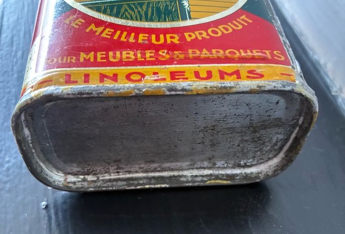 1930's - 1950's Vintage French Polish Tin