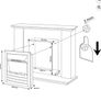 Zanussi 2KW Black Electric Inset Fire Stove with 2 Heat Settings, Timer and Remote Control Image 8