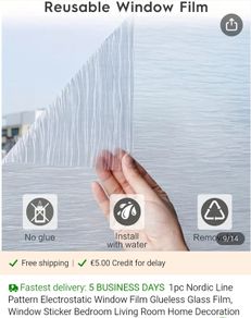 Reusable window film