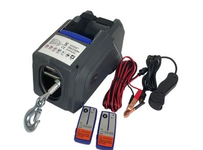 Berger + Schroter 12V Premium Cable Winch with radio remote control