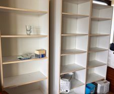 4 White Bookcases