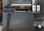 Alphason Memphis Charcoal Grey and Walnut Desk