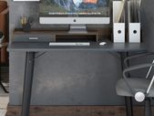 Alphason Memphis Charcoal Grey and Walnut Desk