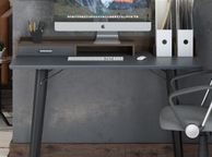 main image for ad Alphason Memphis Charcoal Grey and Walnut Desk