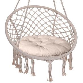 Cream Tassels Hanging Chair Hammock QUALITY with cream cushion!!