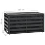 Garden Storage Box Aluminium 100x50x50 cm Anthracite Image 8