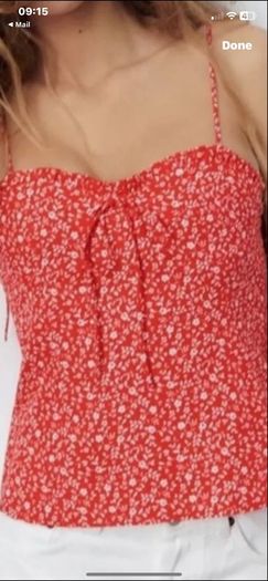 top Bnwt size large red Zara top