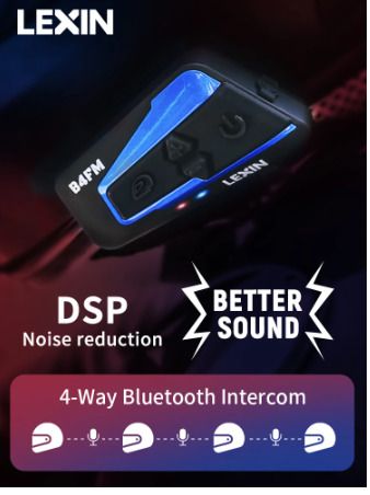Motorcycle Bluetooth Helmet Headset Intercom 1600M Wireless BT