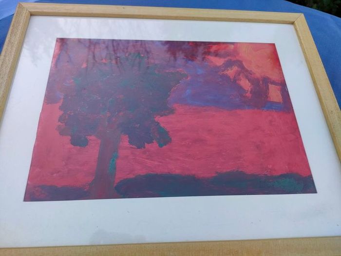 Vintage original Aboriginal pastel