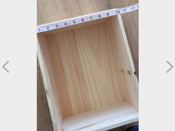 FRENCH Wooden Box Crate Storage unit (6 bottle size) Traditional.