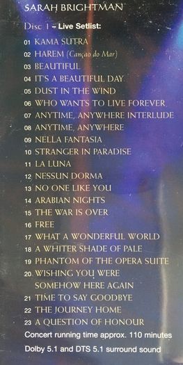 Sarah Brightman [2004] The Harem World Tour: Live From Las Vegas [Music 2xDVD]