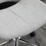 Office Chair, Height-Adjustable, 360-degree Swivel, up to 110 kg, Metal Frame, Light Gray, 49 x 56.5 x 73-82.5 cm Image 4