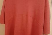 ladies deep pink top complete with rose gold neck piece