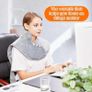 Electric Heating Pad for Back Neck Shoulders Pain Relief, XL 60x100cm Soft Flannel Wrap, Waist Strap, Fast Heat Hot Therapy 6 Heat Settings, Auto-Off Timer, Machine Washable, UK Plug, Grey Image 6