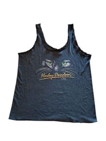 RARE - 1991 Harley Davidson Cat Lace Tank