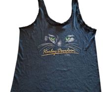 RARE - 1991 Harley Davidson Cat Lace Tank