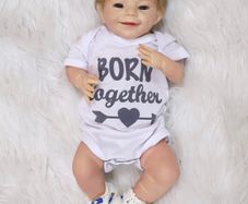Reborn Doll Boy 20 inch 50 cm Newborn Reborn Baby Dolls Lifelike Real Soft Touch with Hand Rooted Mohair Reborn Babies Toddler (FREE POSTAGE)