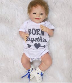 Reborn Doll Boy 20 inch 50 cm Newborn Reborn Baby Dolls Lifelike Real Soft Touch with Hand Rooted Mohair Reborn Babies Toddler (FREE POSTAGE)