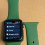 APPLE Watch Series 3 GPS LTE (Cellular) A1891- 42MM Black Aluminum Case with Green Band Image 4