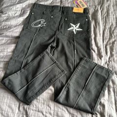 Corteiz C-Star Embroidered Black Denim Jeans