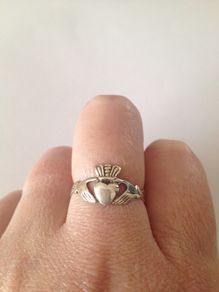 Sterling silver cladagh ring