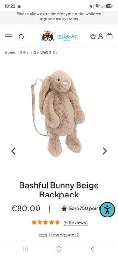 Jellycat Bunny Backpacks