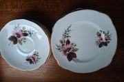 Six  Bone China Plates &amp; 3 Saucers