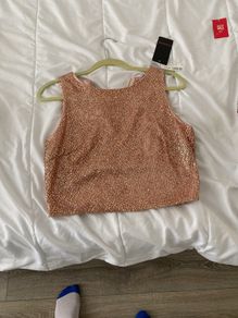Swamp glitter crop top new with tags