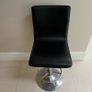3 Kitchen Bar Stools Black with silver finish Image 5