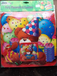 New Children's Party Placemats and Coasters Sets