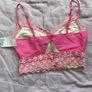 topshop pink crop top Image 3