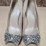 Womens KAREN MILLEN high heels satin jewelled Size UK 5 EU 38 Image 7