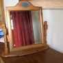 Freestanding Pine Dressing table mirror on stand Image 2
