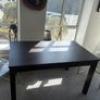 Extendable black ikea dining table Image 2