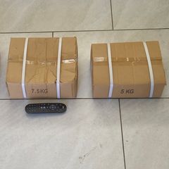 2xbrand new sets of hex dumbbells