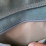 Genuine suede leather pale blue cross body bag and matching belt - Bnwt Image 6