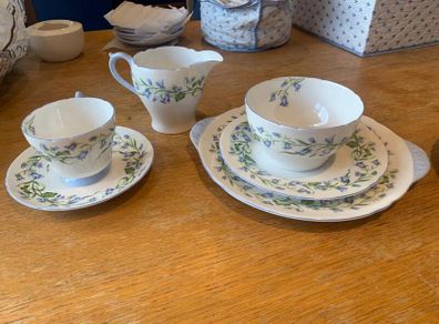 Vintage Shelley Harebell Tea Service for 6