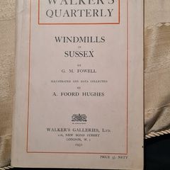 Walker's Quarterly. Rare 1930.windmills In Sussex By G. M. Fowell. Illustrated & Data Coloured By A. Ford Hughes. First Edition Paperback In Good Condition Complete With Walker's. Monthly Pull Out. See Photos.