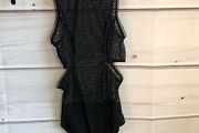 BNWT Zara Black lace bodysuit with cut out sides. size UK8 EU36 Postage included