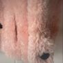 jacket Bnwt pink fluffy teddy style baloot brand size small double breasted jacket Image 6
