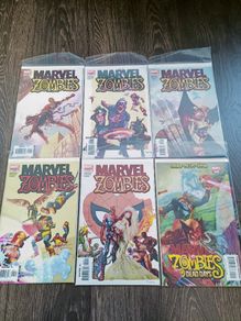 Marvel Zombies Original Series, Complete 5 Issue Comic Book Set plus one shot