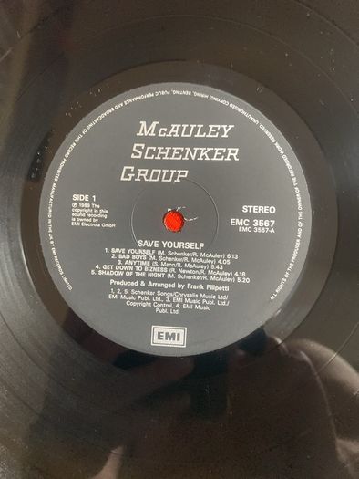 MSG vinyl. "Save yourself"