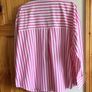 Zara Ladies 100% Cotton Pink and White  Casual Candy Stripe Shirt Blouse XL Uk 20/22 includes Postage Image 2