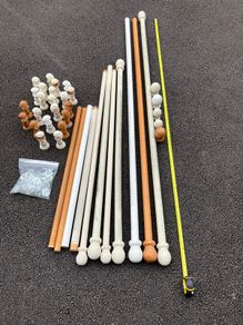 Wooden curtain Poles